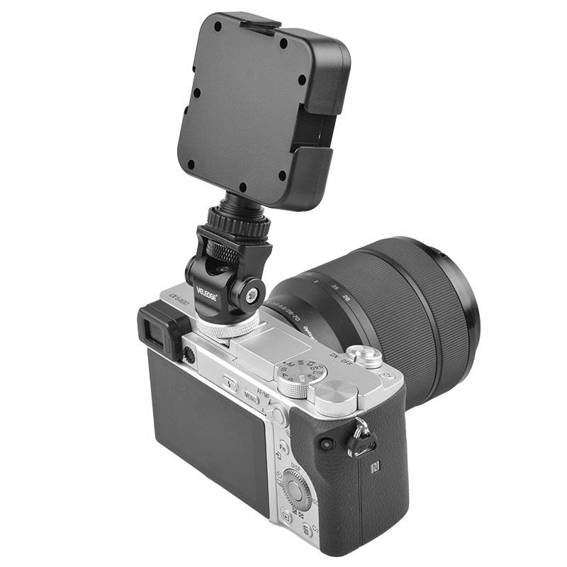 VELEDGE V1 Camera Mount Adapter for Mini Monitor Mic Fill Light Adjustable Metal Gimbal 360 Degree Rotating VELEDGE V1 Camera Mount Adapter for Mini Monitor Mic Fill Light Adjustable Metal Gimbal 360 Degree Rotating